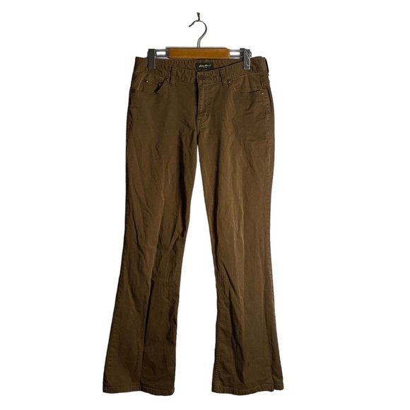 Eddie Bauer Women's Brown Slim Bootcut Denim Jeans - Picture 1 of 8